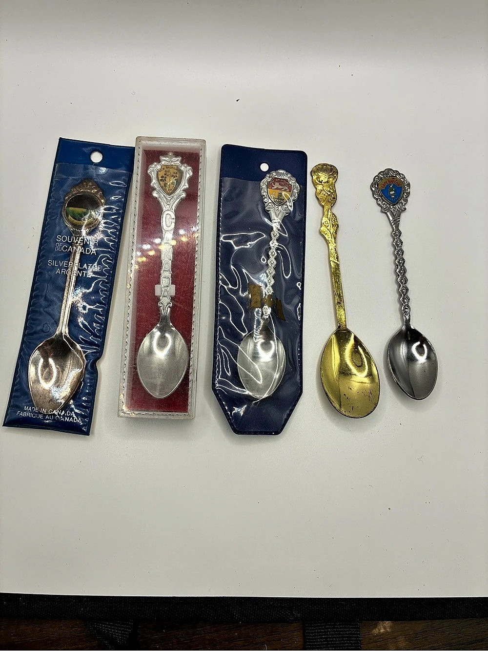 Decorative Silver & Gold Spoons Set